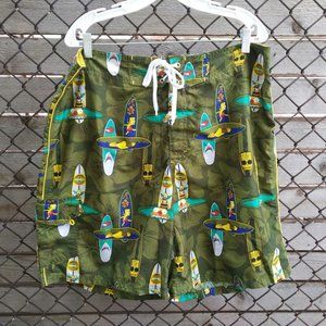 The Simpsons Mens Swim Trunks Board Shorts Size XL